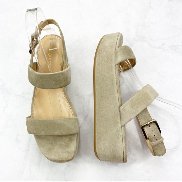 [Sergio Rossi] Classic Suede Platform Sandals - Picture 2 of 7